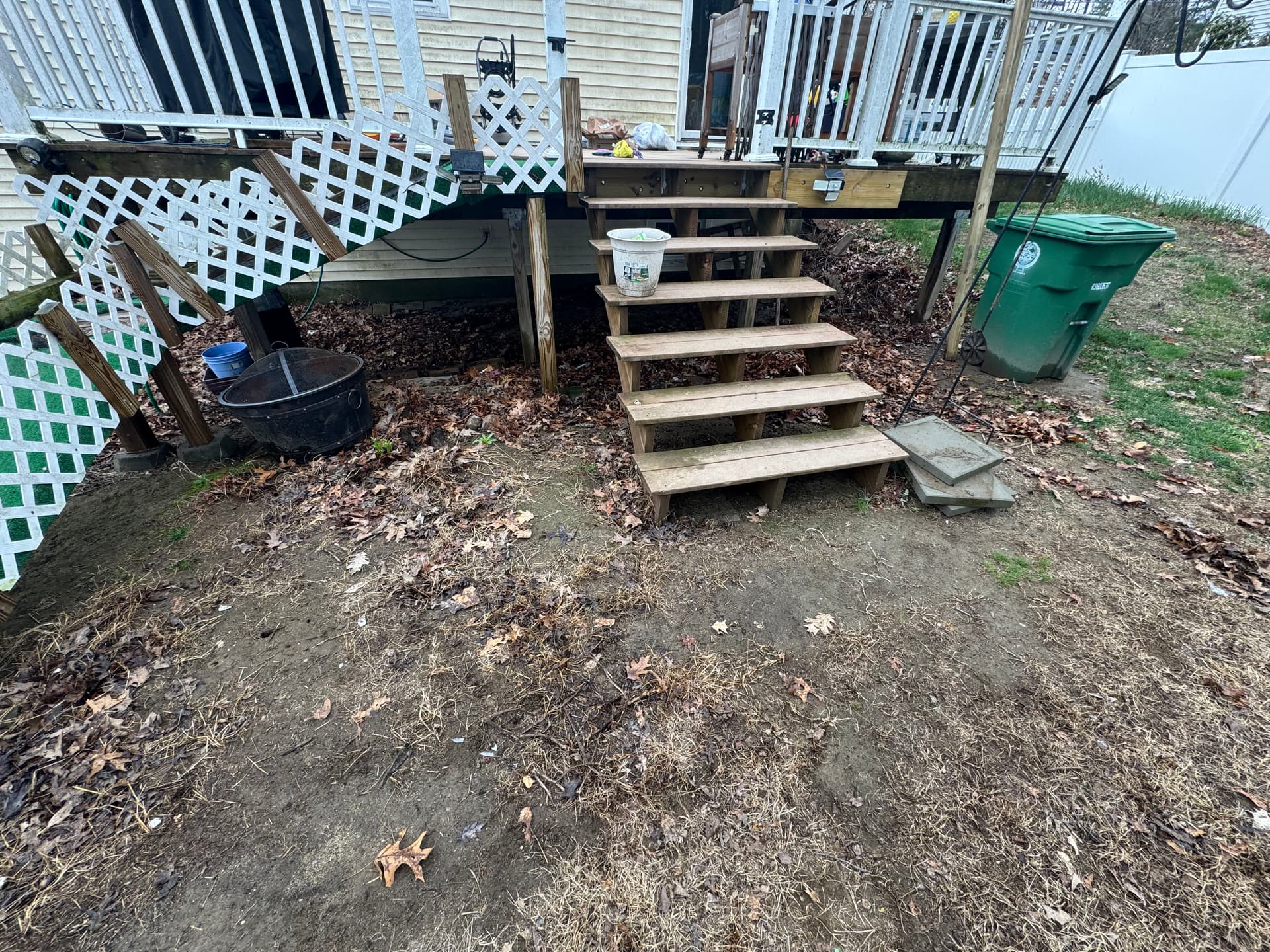 Gallery photos for Nashua NH Backyard Cleanout Goes From Cluttered to Clear: Image #1