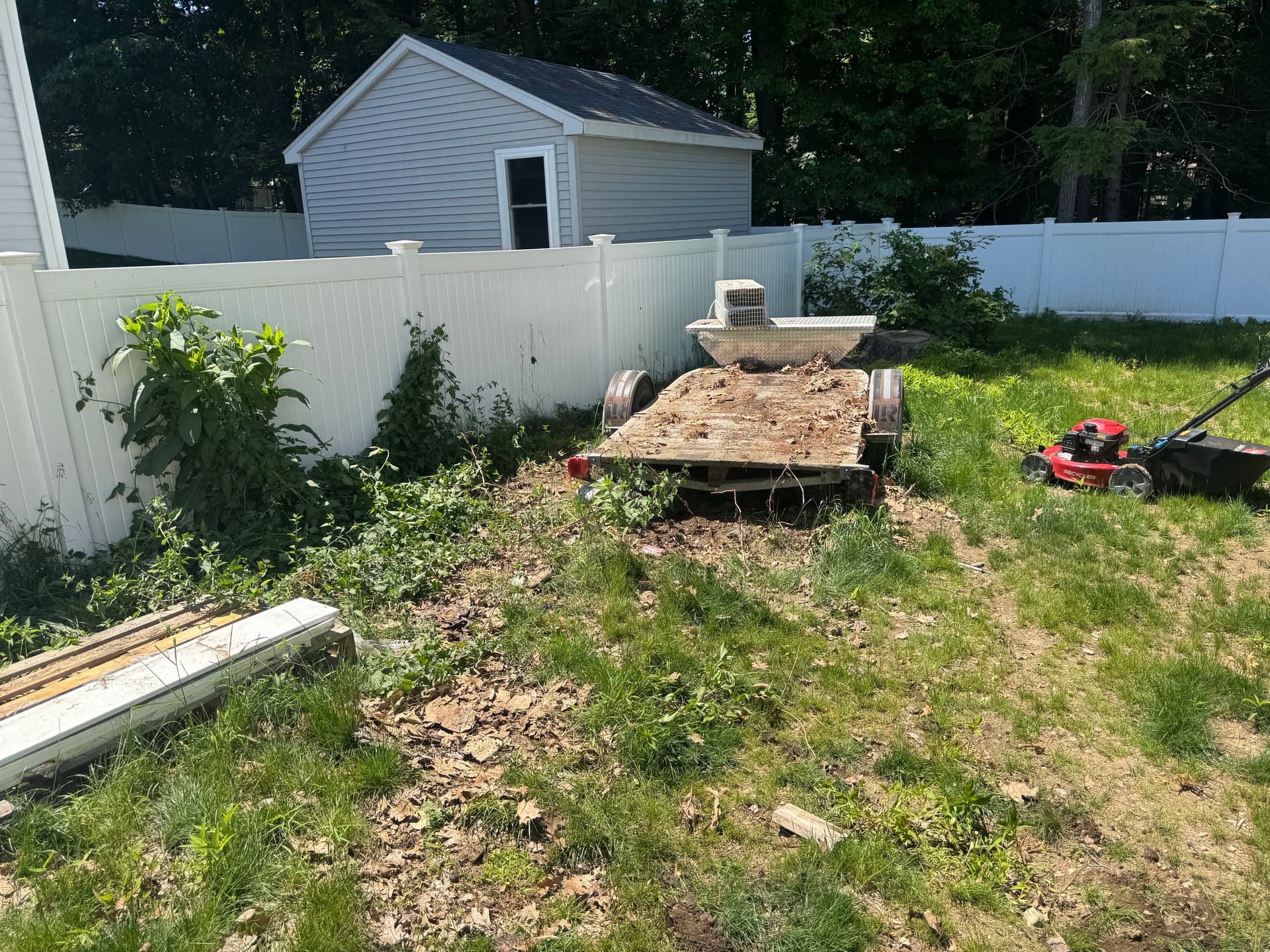 Gallery photos for Pelham NH Backyard Construction Debris Cleared Out: Image #4