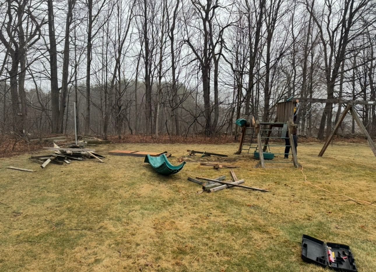 Project Efficient Playground Set Removal in Hollis NH image