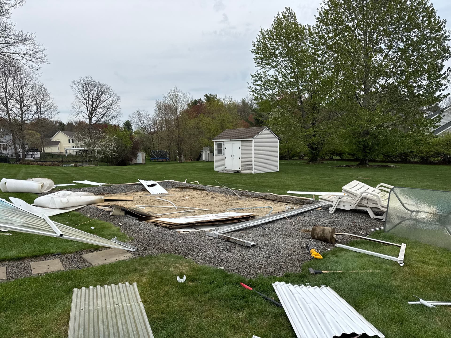 Gallery photos for Above Ground Pool Teardown and Full Haul Away in Litchfield: Image #2