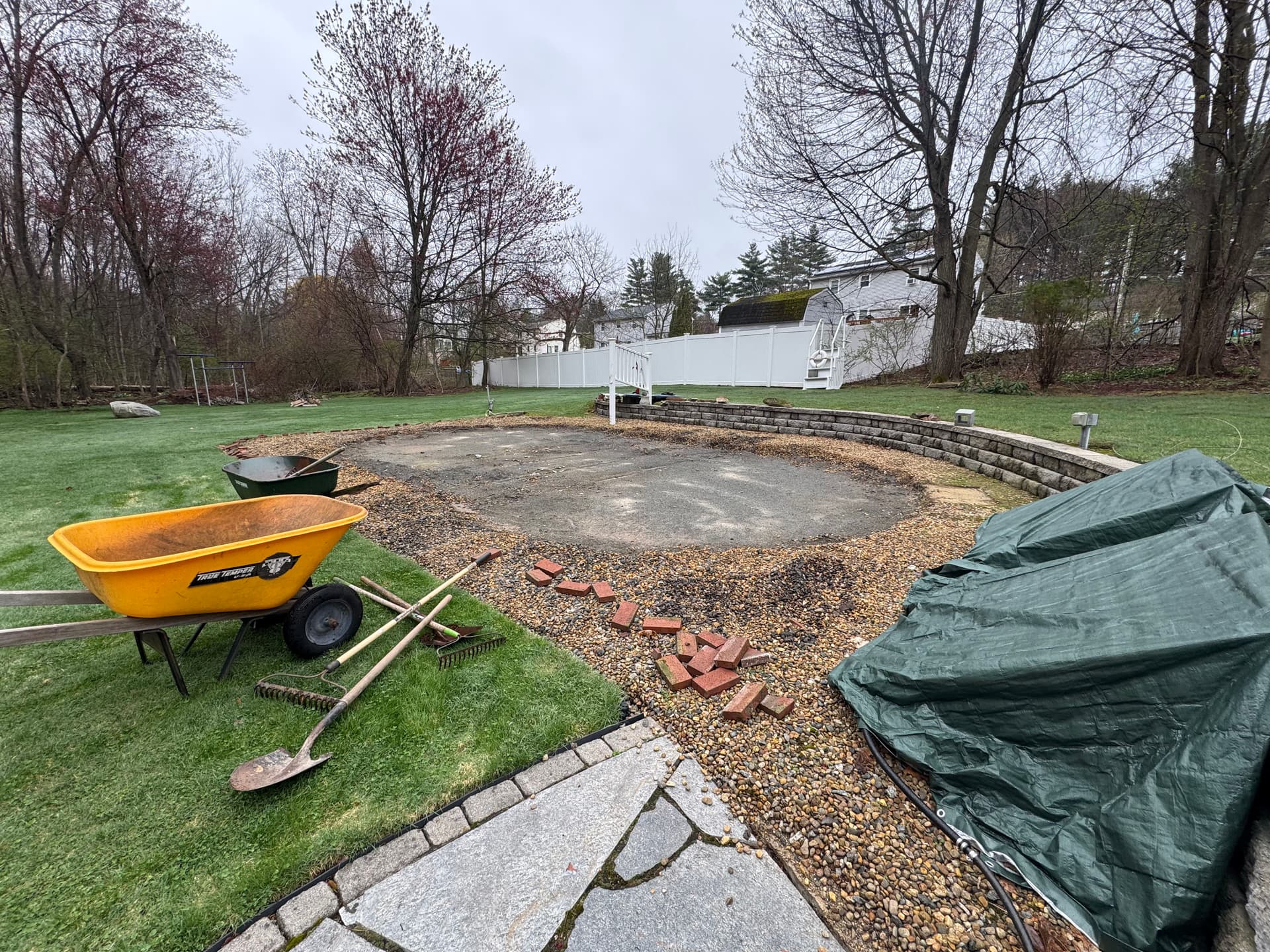 11,000 Pounds of Crushed Stone Removed from Nashua Backyard image