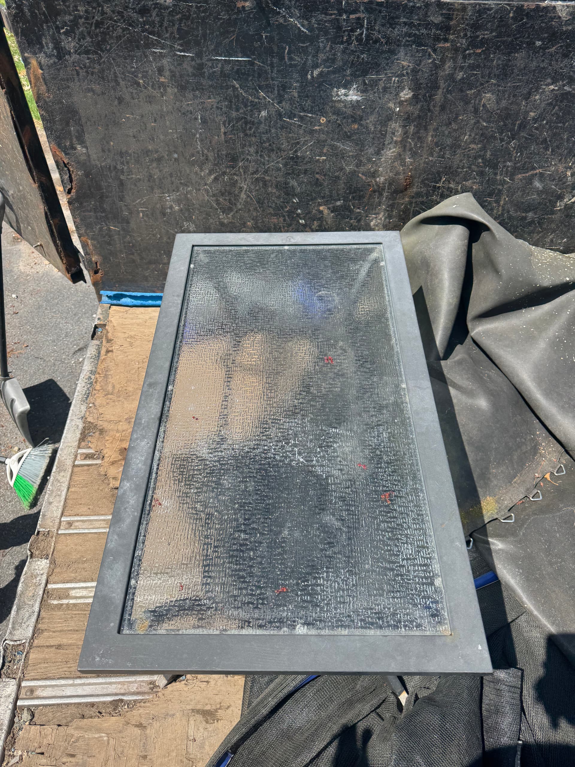 Gallery photos for Backyard Cleanout - Trampoline, Patio Furniture, and More Gone: Image #1