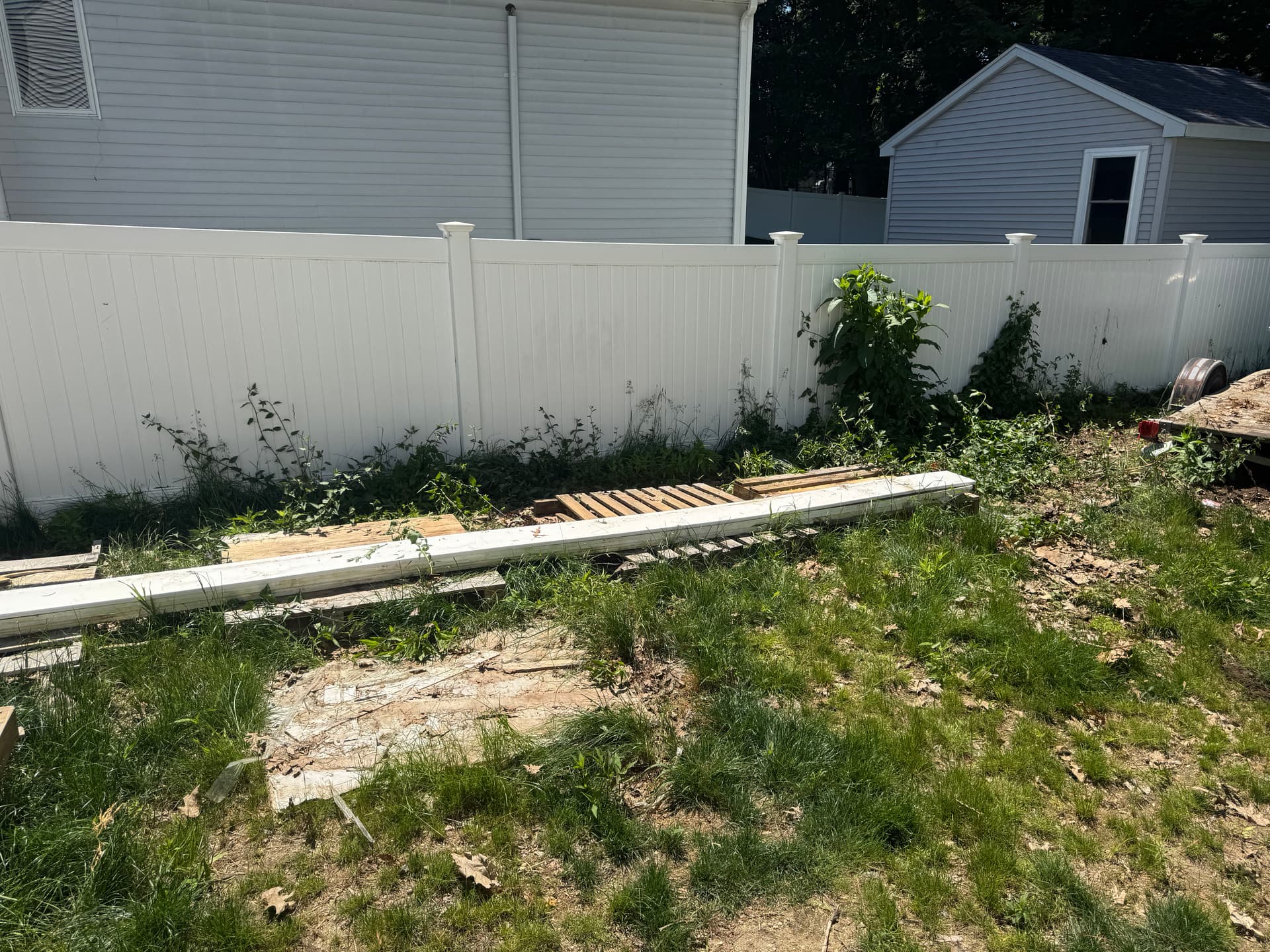 Gallery photos for Pelham NH Backyard Construction Debris Cleared Out: Image #3