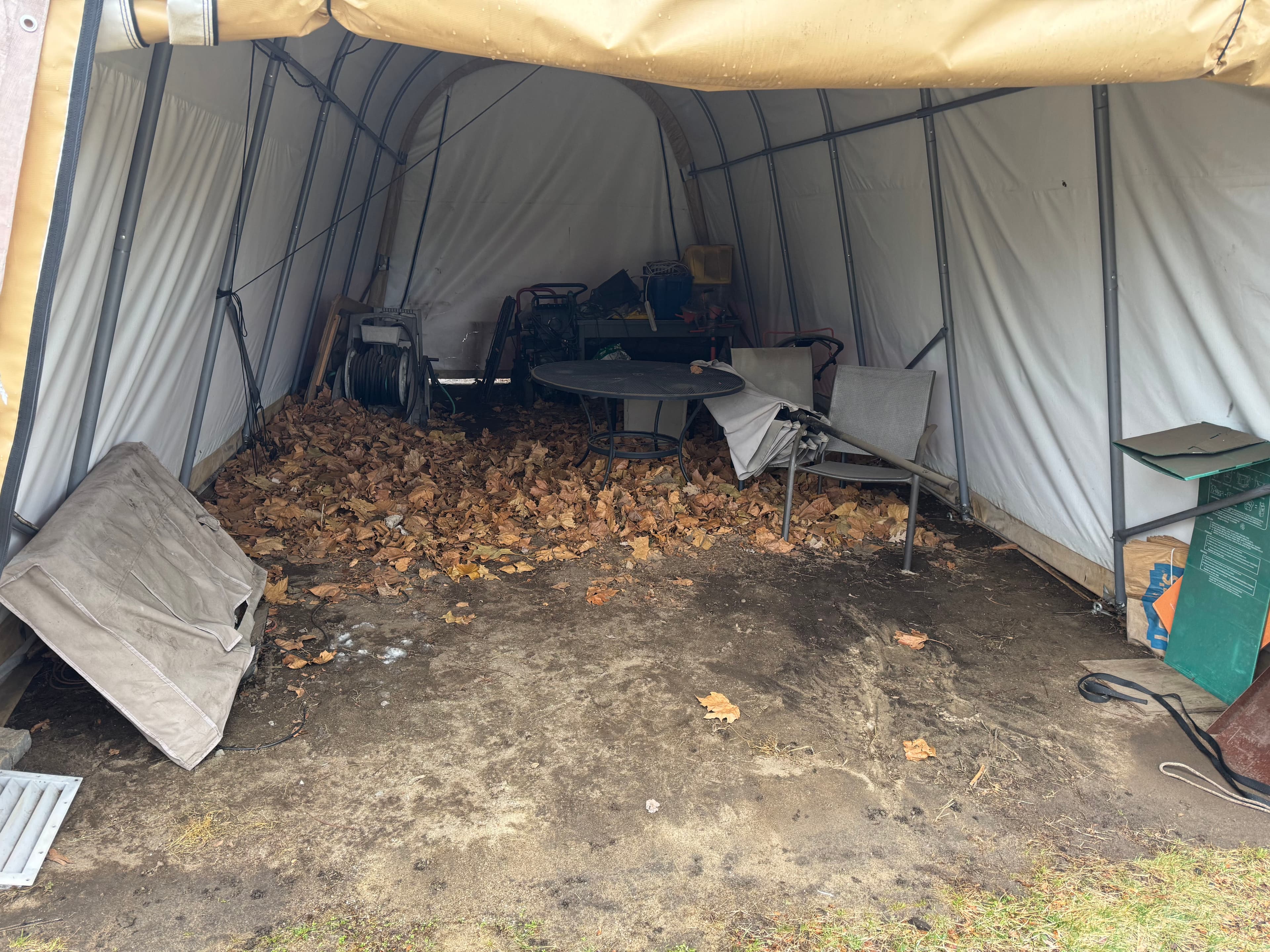 Project Carport Cleanout in Amherst, NH Goes From Buried to Clear image