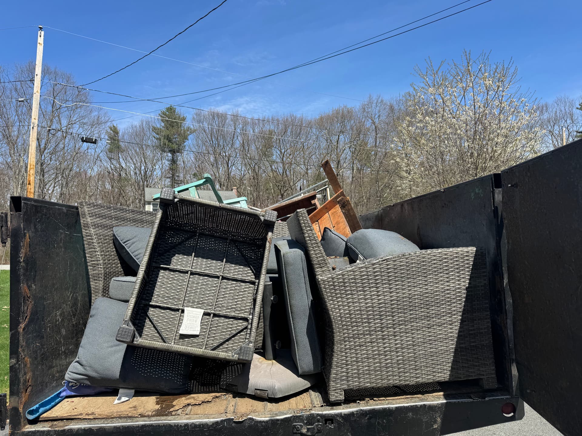 Gallery photos for Backyard Cleanout - Trampoline, Patio Furniture, and More Gone: Image #5