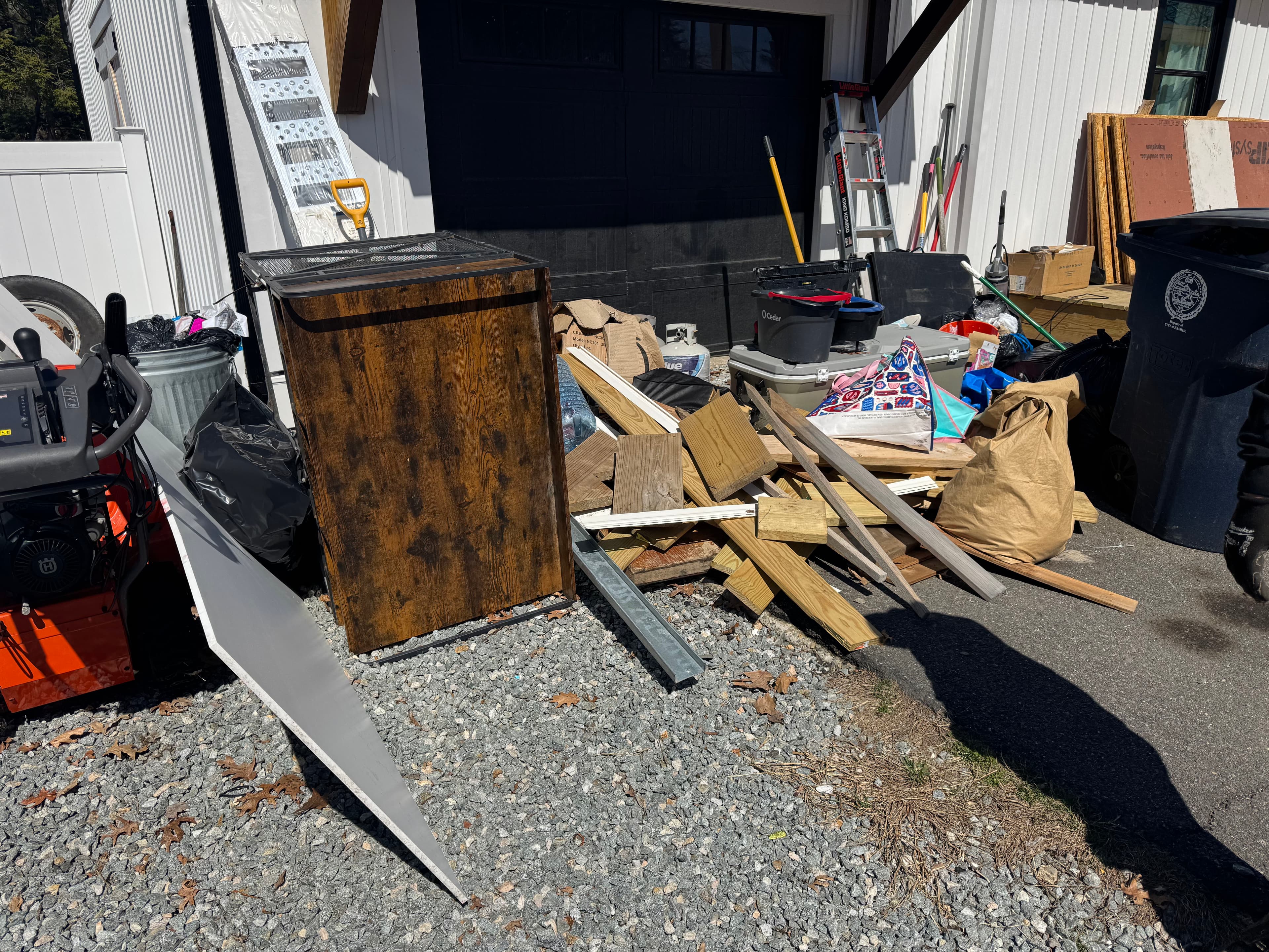 Project Nashua NH Property Cleanout - Cardboard, Furniture and Debris Gone image