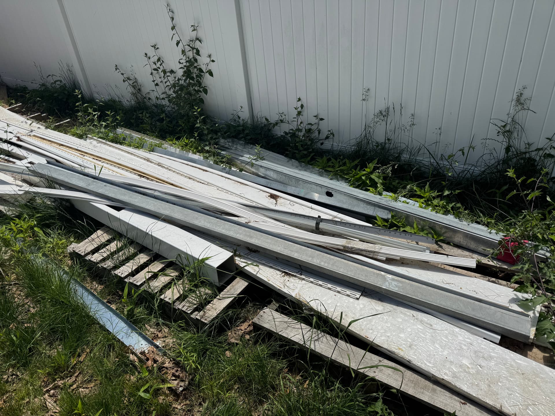 Pelham NH Backyard Construction Debris Cleared Out image