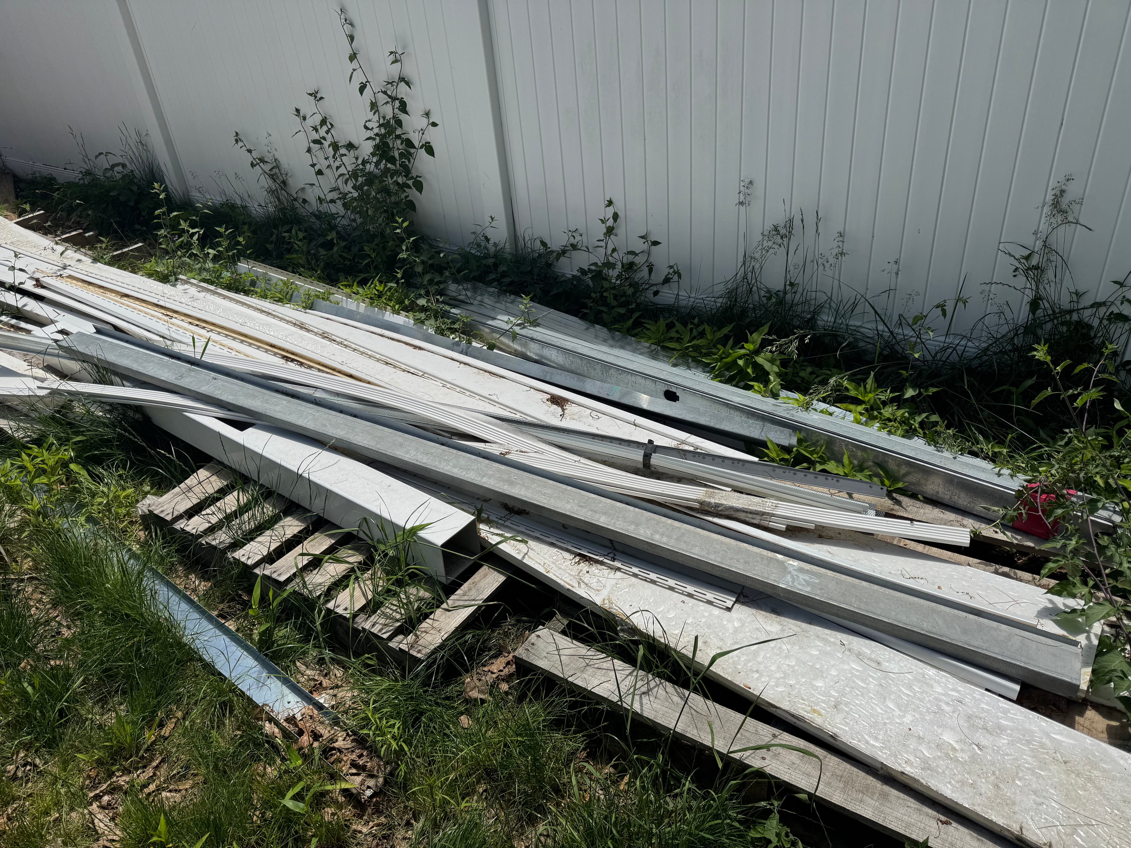 Project Pelham NH Backyard Construction Debris Cleared Out image