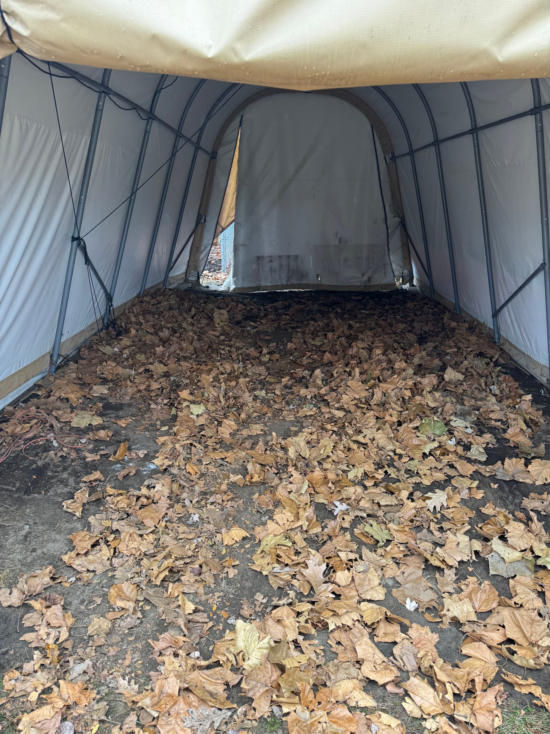 Gallery photos for Carport Cleanout in Amherst, NH Goes From Buried to Clear: Image #1