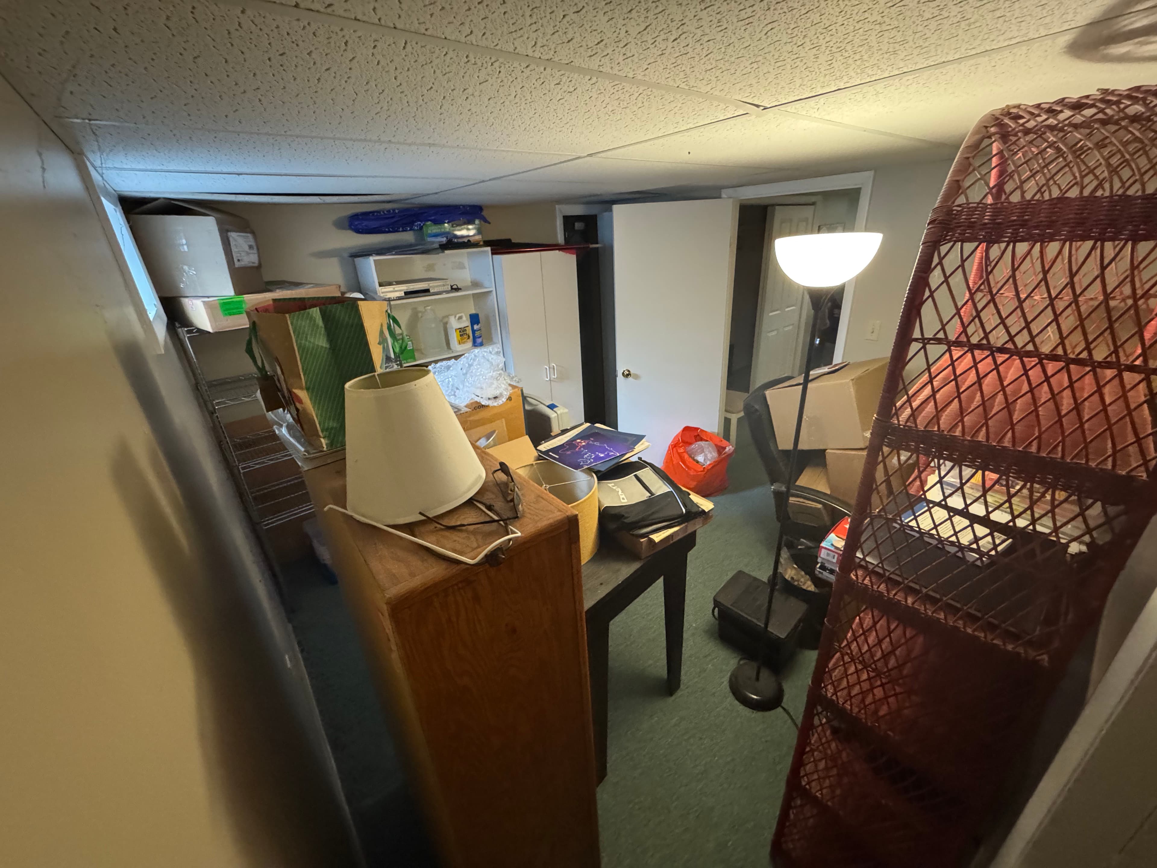 Project Cluttered Basement Room Cleared Out in Merrimack NH image