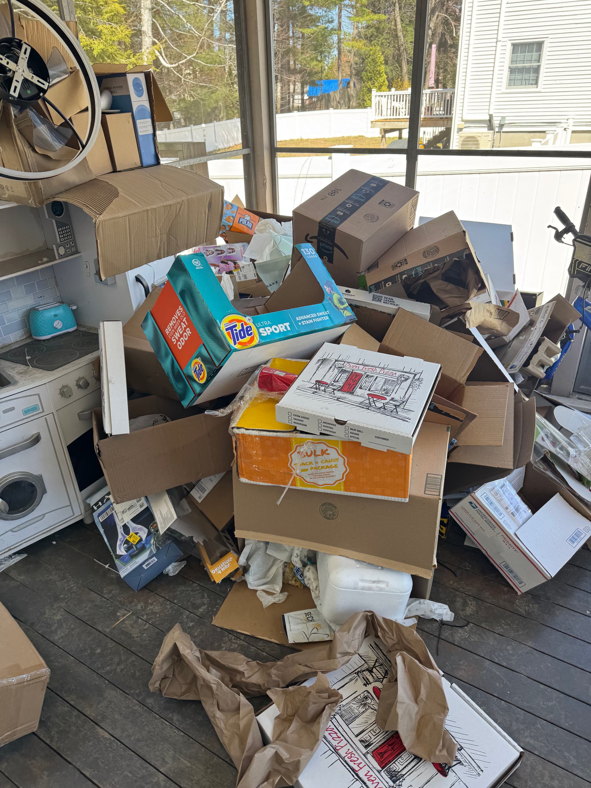 Gallery photos for Nashua NH Property Cleanout - Cardboard, Furniture and Debris Gone: Image #1