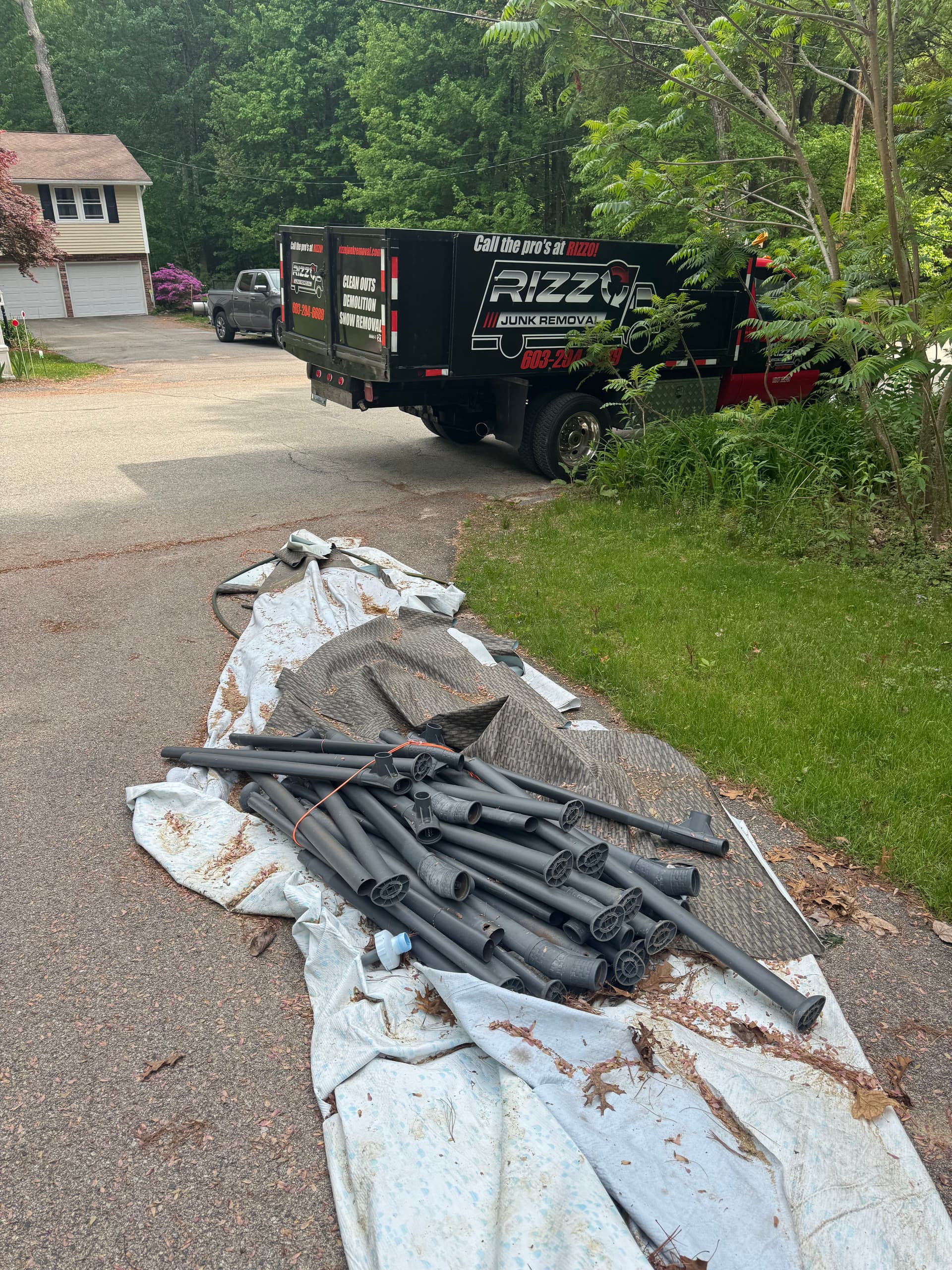Gallery photos for Basement Cleanout and Pool Removal in Hudson NH: Image #1