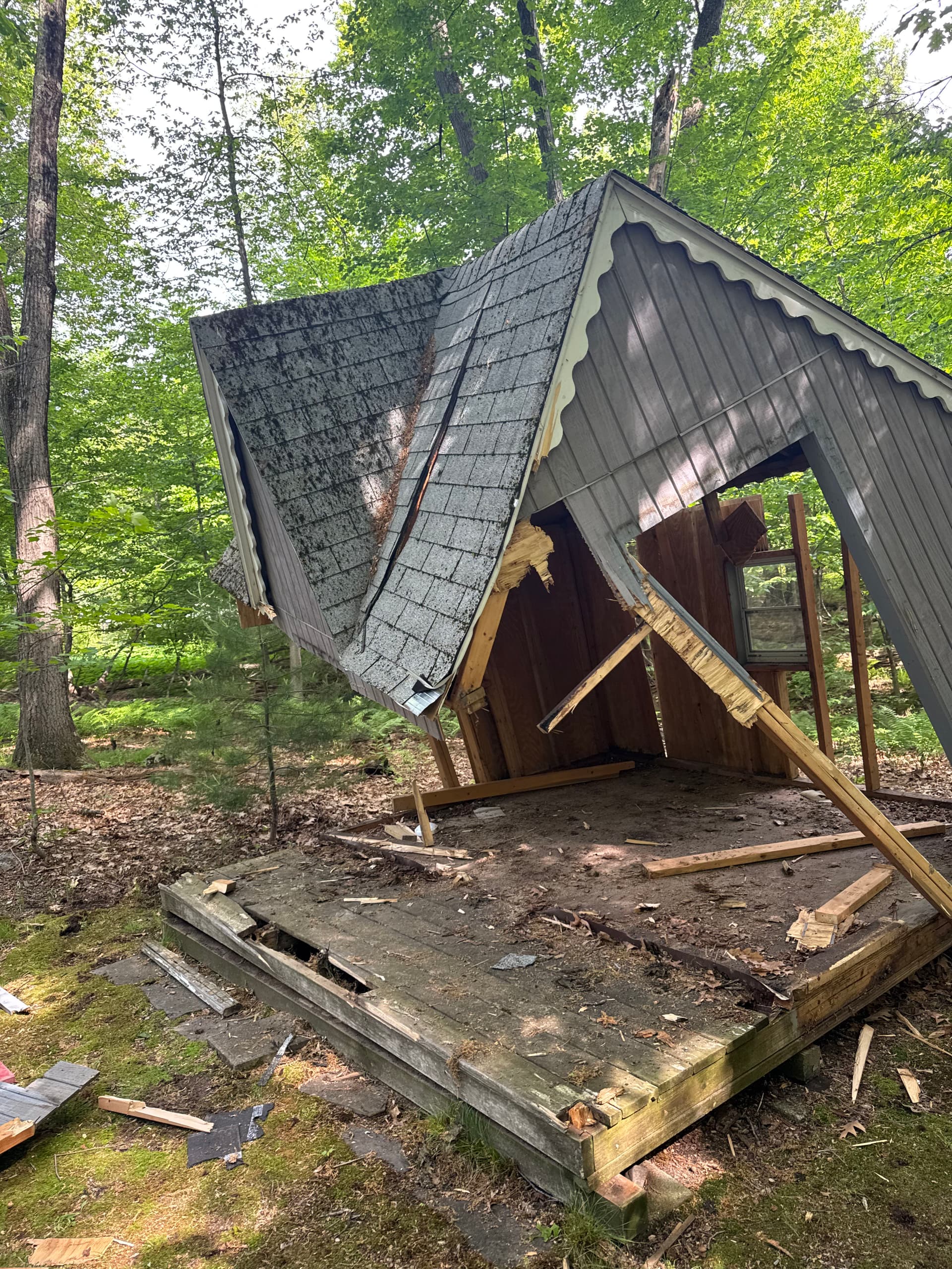 Gallery photos for Shed Demo and Haul-Away in Chelmsford MA Opens Up Backyard Space: Image #2