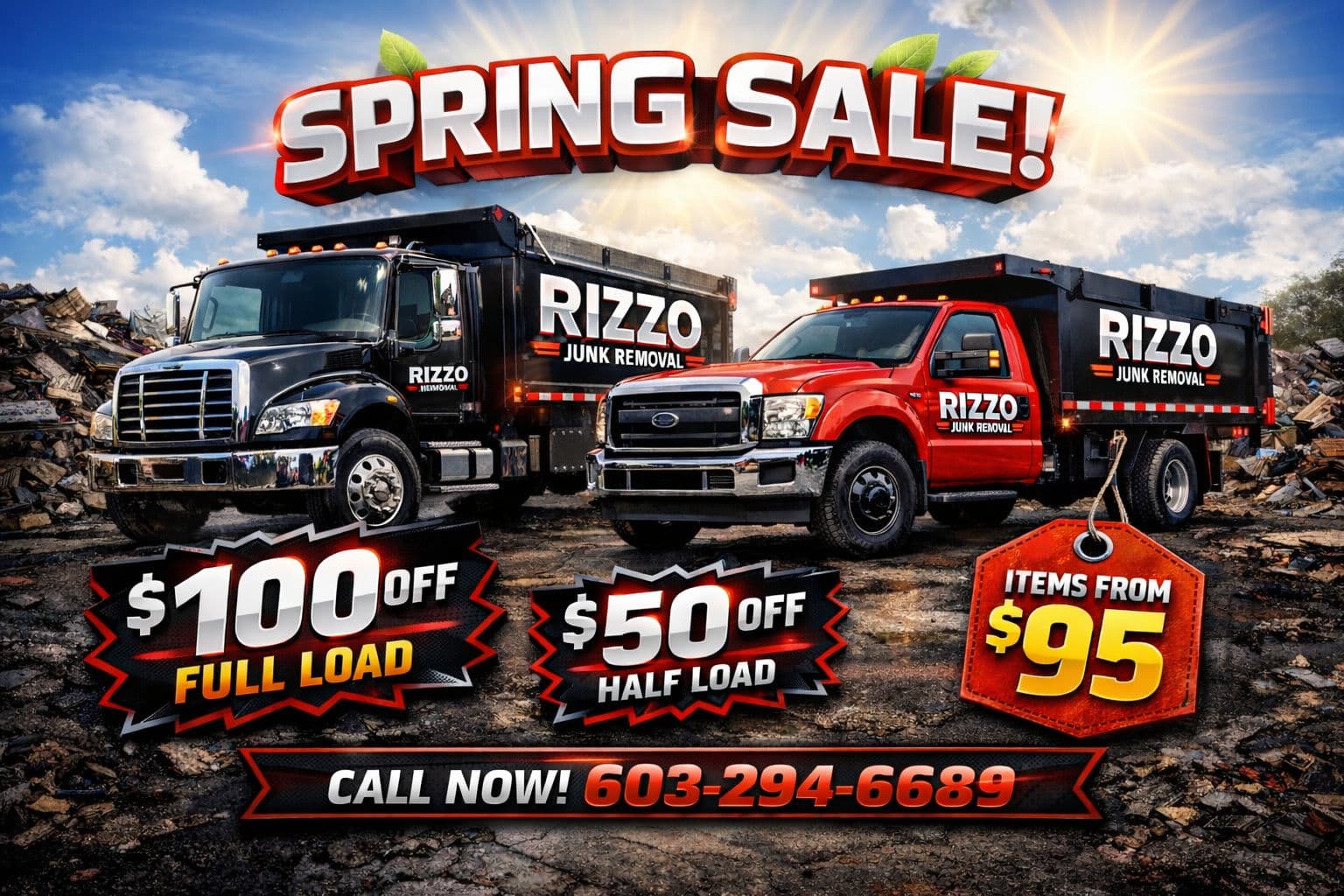Spring Cleaning Sale with Rizzo Junk Removal image
