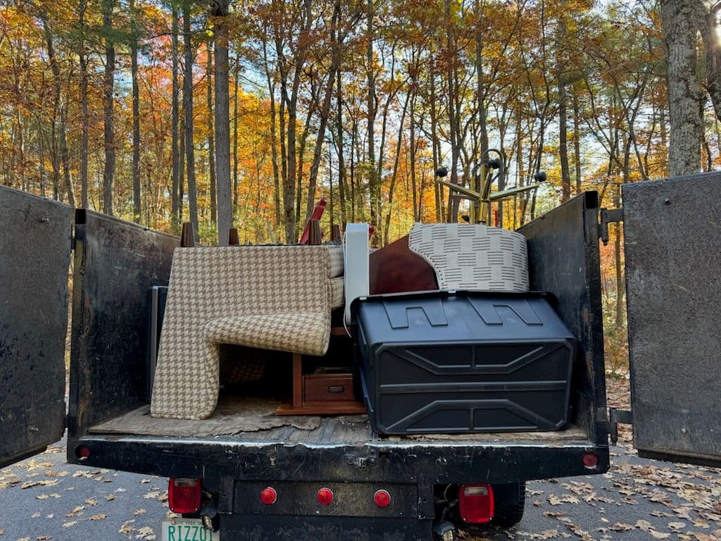 Fall Clean-Up Driveway Junk Removal in Hollis image