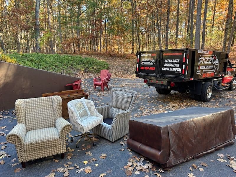 Gallery photos for Fall Clean-Up Driveway Junk Removal in Hollis: Image #1